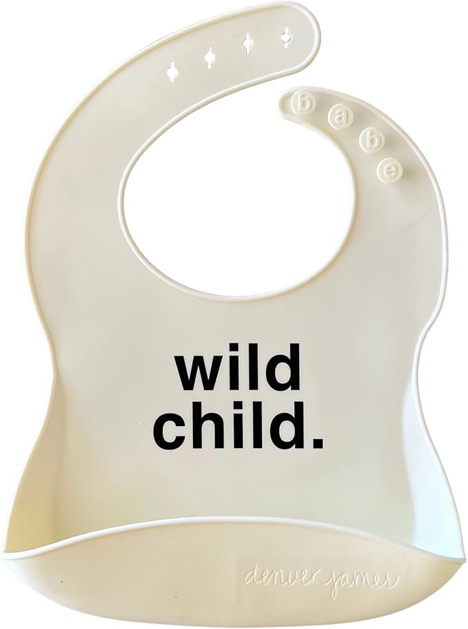 Denver James Silicone Feeding Bibs | Dishwasher Safe. Waterproof. Adjustable.