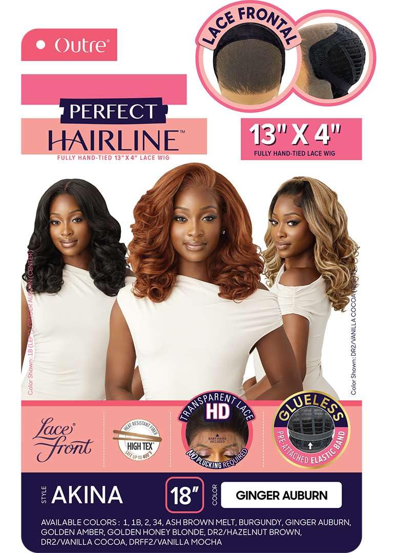 Outre Lace Front Wig - Perfect Hair Line 13X4 - Akina (DR2/VANILLA COCOA)