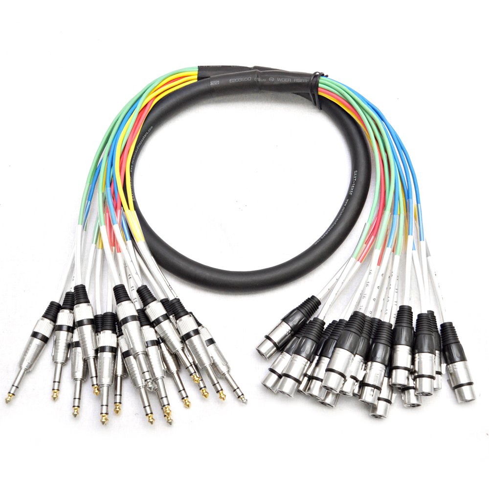 Seismic Audio - Saxt-16X5F - 16 Channel 5 Xlr Female To 1/4 Trs Snake Cable