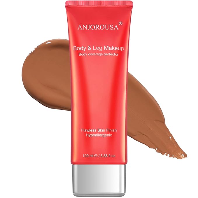 Body Coverage Perfector - Tattoo Cover Up Makeup,Body Foundation,Waterproof No Transfer Leg & Body Makeup (DEEP)