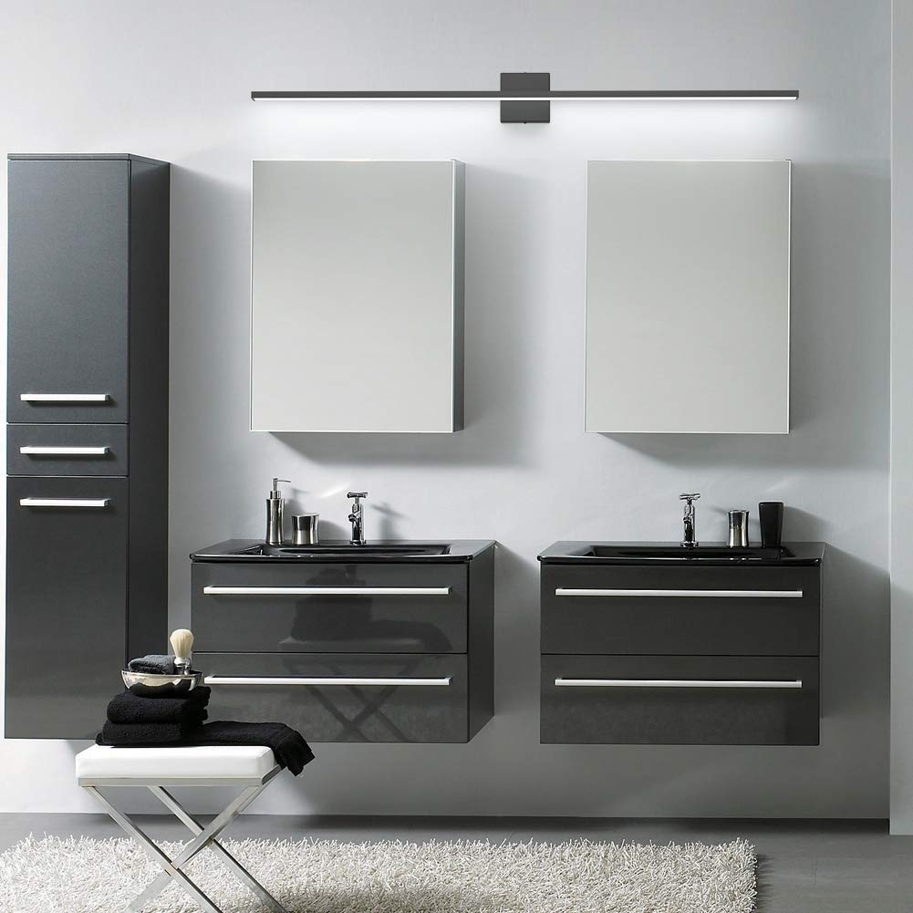 Ralbay 48 Dimmable Modern Led Vanity Light - 46W Frosted Aluminum, Cool White 6000K, Model 1089