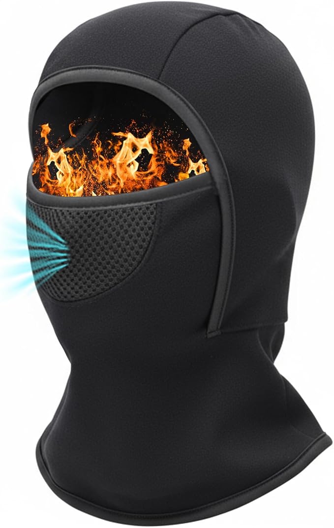 Breathable Kids Balaclava Ski Mask for Boys Girls - Windproof Fleece Winter Face Mask Cover for Cold Weather