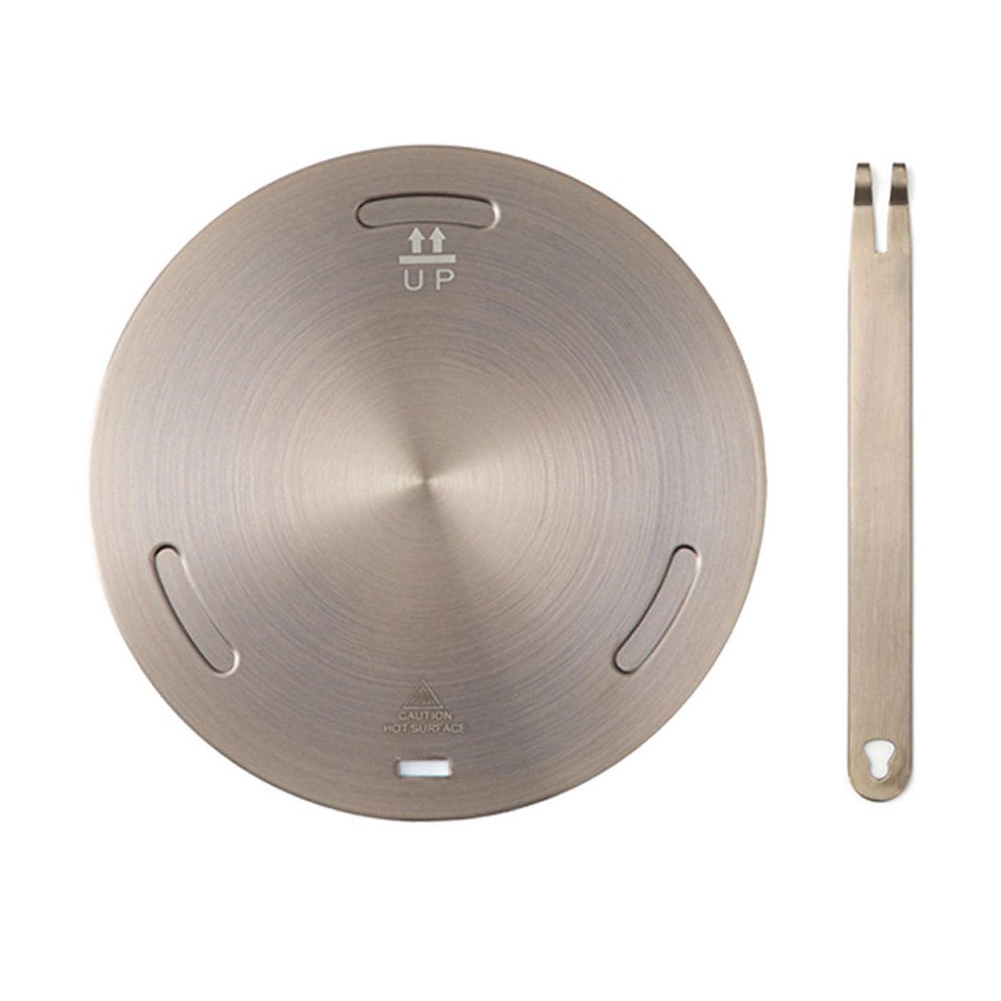 11Inch Heat Diffuser Plates for Gas Electric Stoves, Flygragon Stainless Steel Cooking Induction Adapter Plate for Glass Cooktop, Detachable Handle Induction Cooktop Converter Plate