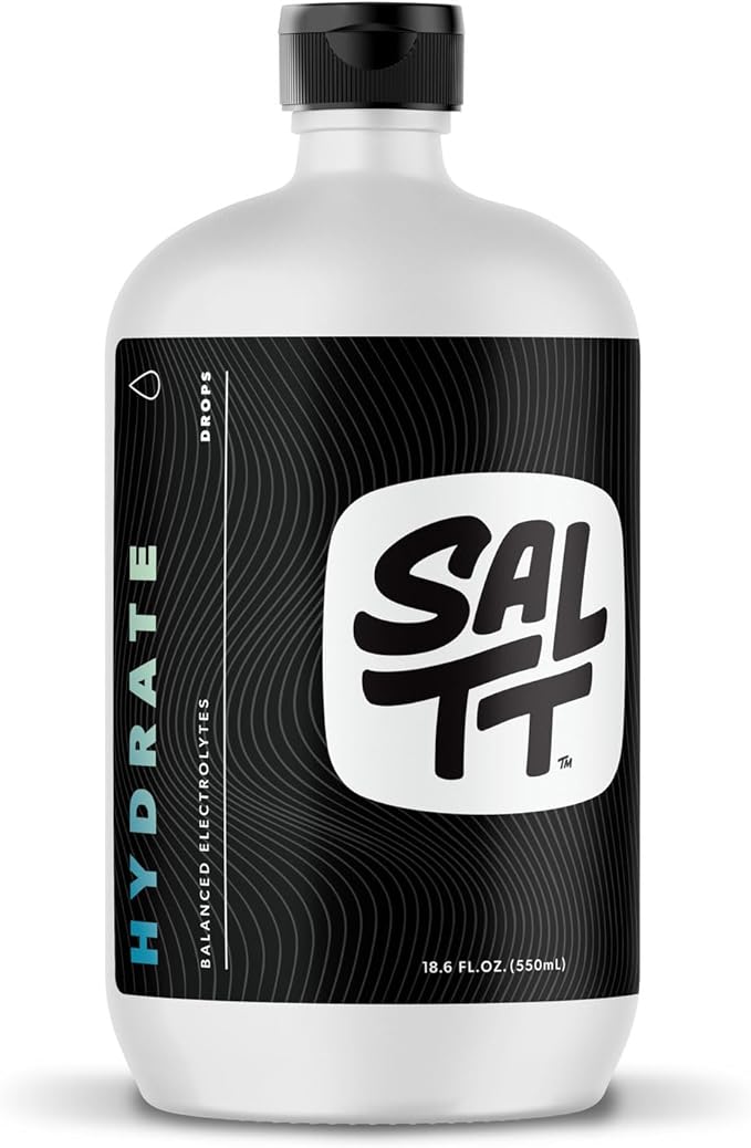 SALTT - Hydrate (18.6 oz) - Electrolytes Drops - Energy Boost - Sodium, Potassium, Magnesium, Zinc, Copper - Unflavored - ...