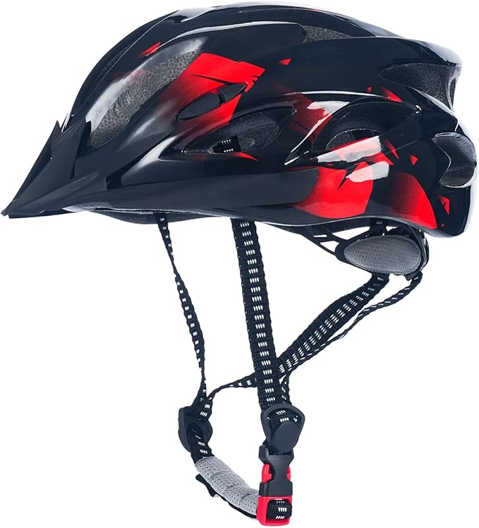 Adult Cycling Bike Helmet, Lightweight and Adjustable with Pads&Visor for Men and Women,Premium Quality Airflow Unisex Bik...