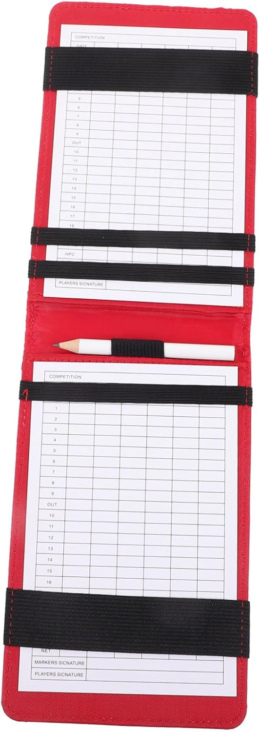 BESPORTBLE Golfing Recording Scorebook Simple Protective Notebook for Golf Scorecards Sturdy Pu Material Golfing Log Book for Golf Enthusiasts
