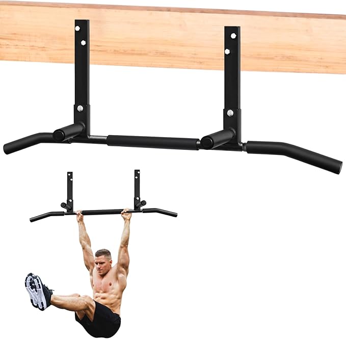 ATENTO Pull Up Bar, Chin Up Bars Ceiling Mount, Workout for Home Gym, Beam, Crossfit - Heavy-Duty, Foam Grip, Easy install...