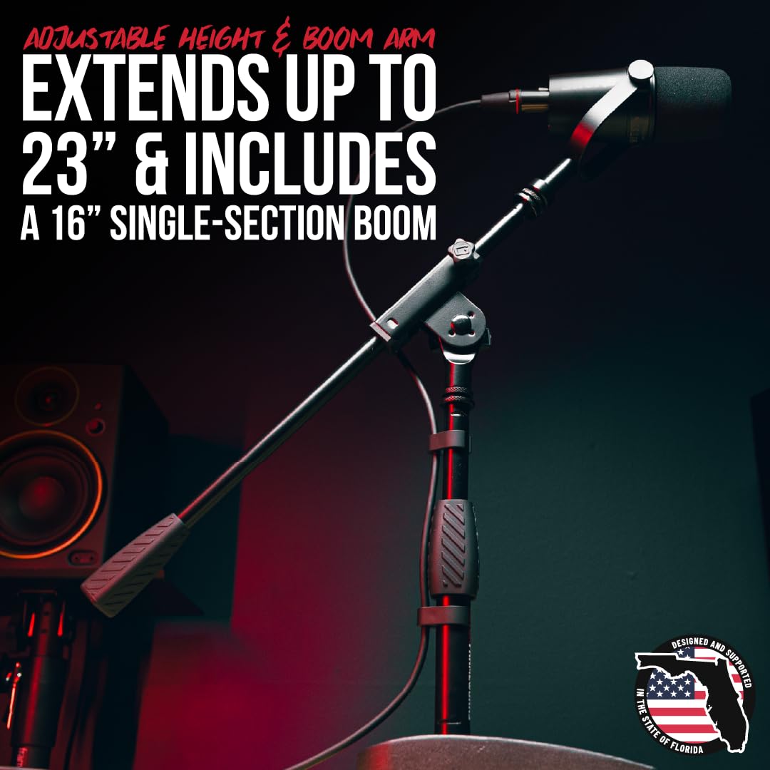 Gator Frameworks Gfw-Mic-0821 Compact Base Bass Drum And Amp Mic Stand