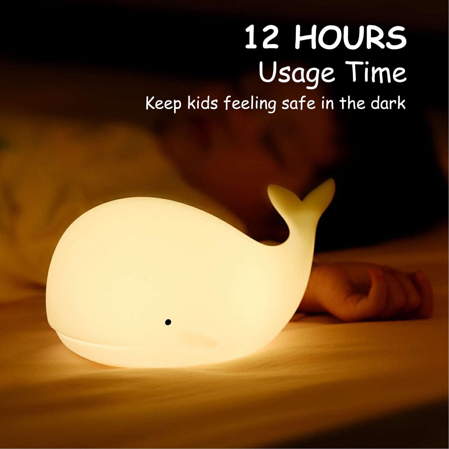 Tripro Whale Silicone Nursery Night Light Beach Room Decor Desk Lamp Toys Bedroom Decorations Gifts For Toddlers Girls And Boys  Baby Kids Teens