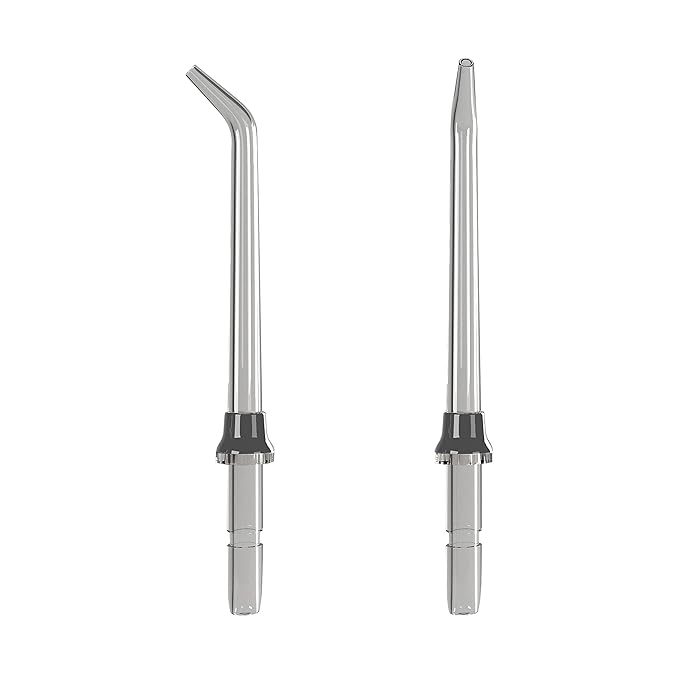 BURST Electric Water Flosser Replacement Tips (Classic/2 Pack) | for Fresh Breath & Healthy Gums | Plaque Removal Between Teeth, Braces & Dental Work