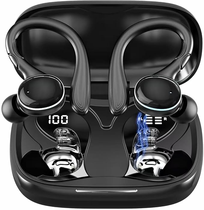 Beniduck Wireless Earbuds Bluetooth 5.3 Headphones Stereo Ear Buds, ENC Noise Cancelling Mic,IPX7 Waterproof Earphones wit...