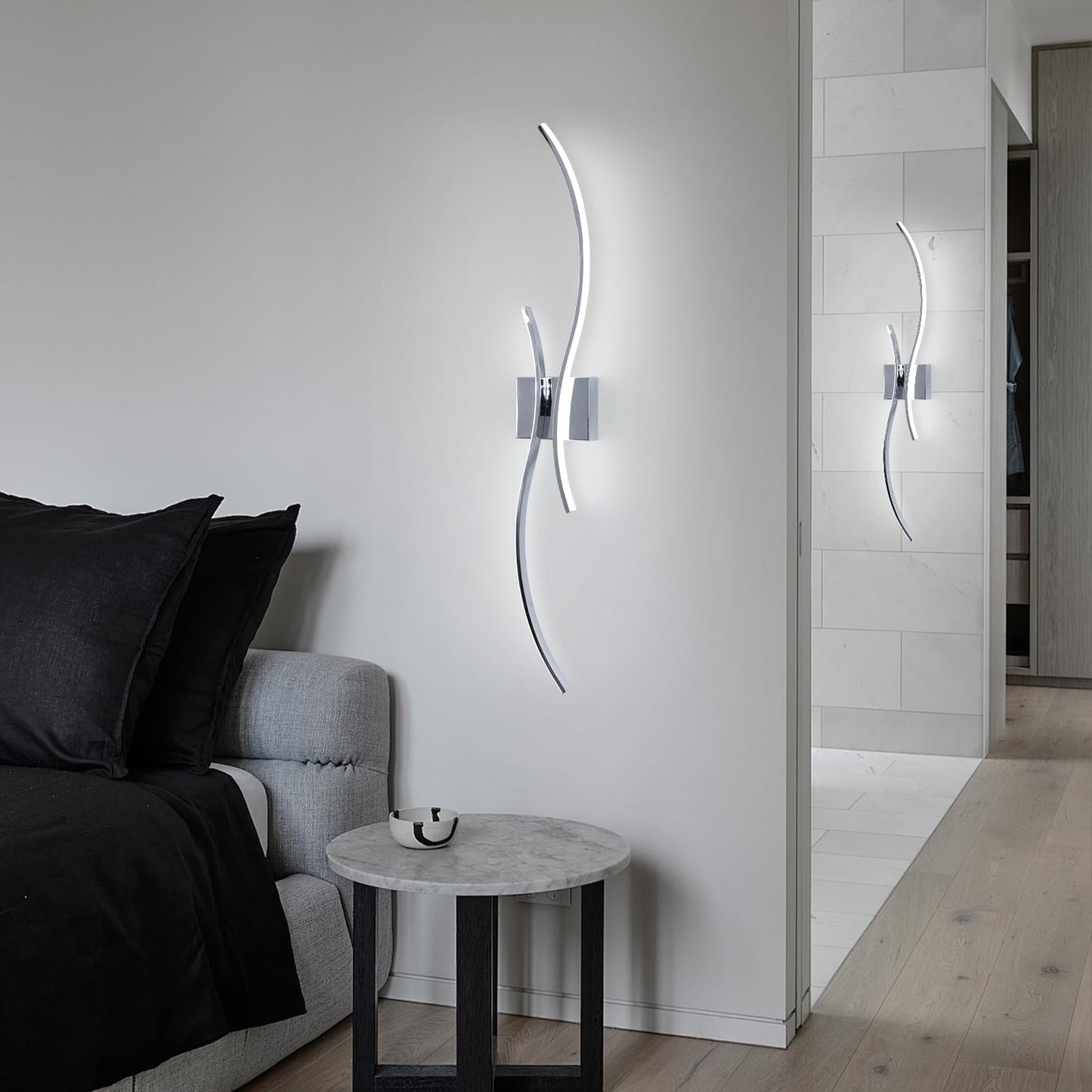 Caneoe Modern Led Wall Sconce  39Inch Led Bathroom Vanity Light  6000K Modern Wall Light Fixtures Indoor Wall Lamps For Living Room Hallway Sconces Lighting