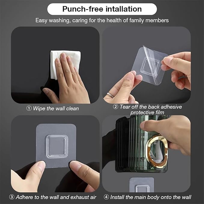 Light Luxury Toothpaste Squeezer, Automatic Toothpaste Squeezer, Toothpaste Dispenser, Household Wall Mounted Non-Punching Squeezer Toothbrush Holder Saves Toothpaste for Home (Color 02)