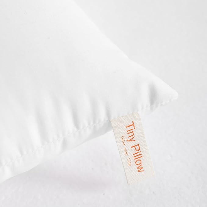 NTBAY Tiny Pillows, Down Alternative 7"x11" Microfiber Mini Pillows for Travel, Pets, Soft Machine Washable Small Pillows for Neck, Wrist, Lumbar and Knee, White