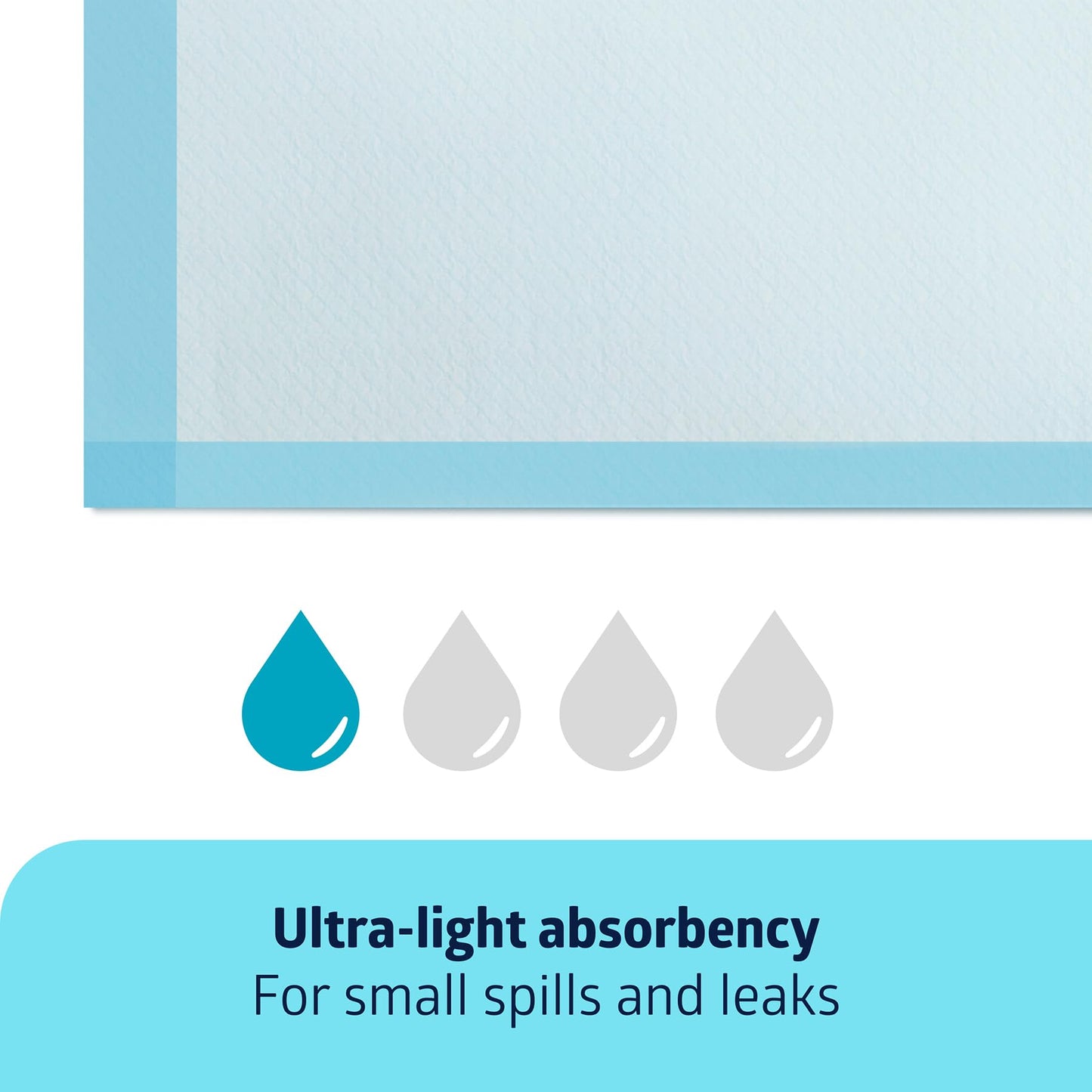 Medline Disposable Chucks Pads, 23 x 36 inches (Pack of 150), Ultra-Light Absorbency Pee Pads for Surface Protection, Disposable Diaper Changing Pads for Baby, Puppy Pads for Dog Potty Training