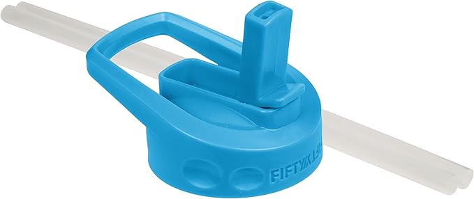 FIFTY/FIFTY Wide Mouth Straw Cap, Straw Lid, Crater Blue