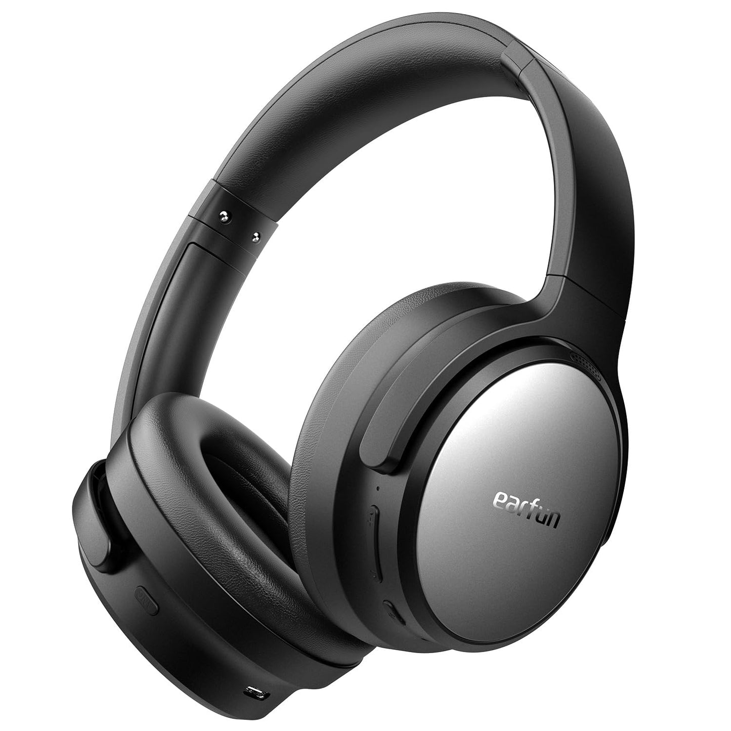 EarFun Tune Pro Active Noise Canceling Headphones, Wireless Bluetooth Headphones with 5 Mics, 120H Playtime, Bluetooth 5.4, Hi-Res Audio, Multipoint Connection, Custom EQ via App, Comfortable Fit