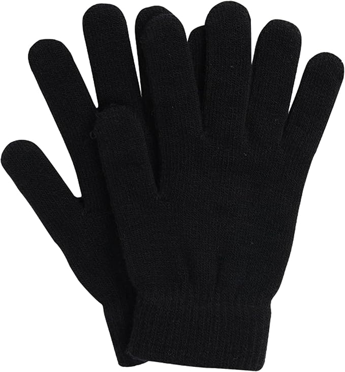 UTTPLL Stretchy Mittens Sports Knitted Gloves Unisex Magic Gloves Winter Full Finger Elastic Warm Mittens for Women Men