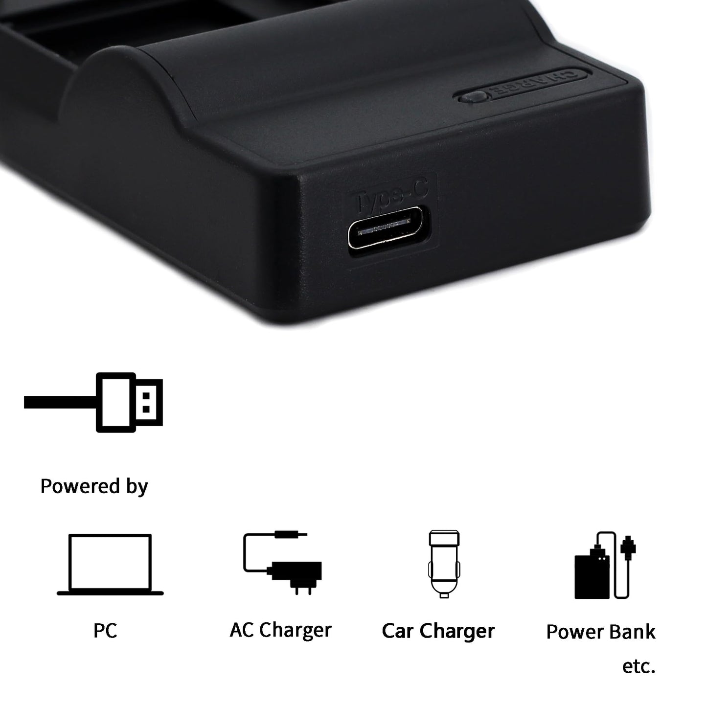 Norifon Li-10B Usb Charger For Olympus Camedia C-470, C-50, C-5000, C-60, C-70, C-7000 Zoom, C-760, C-765, C-770 Ultra Zoom, D-5