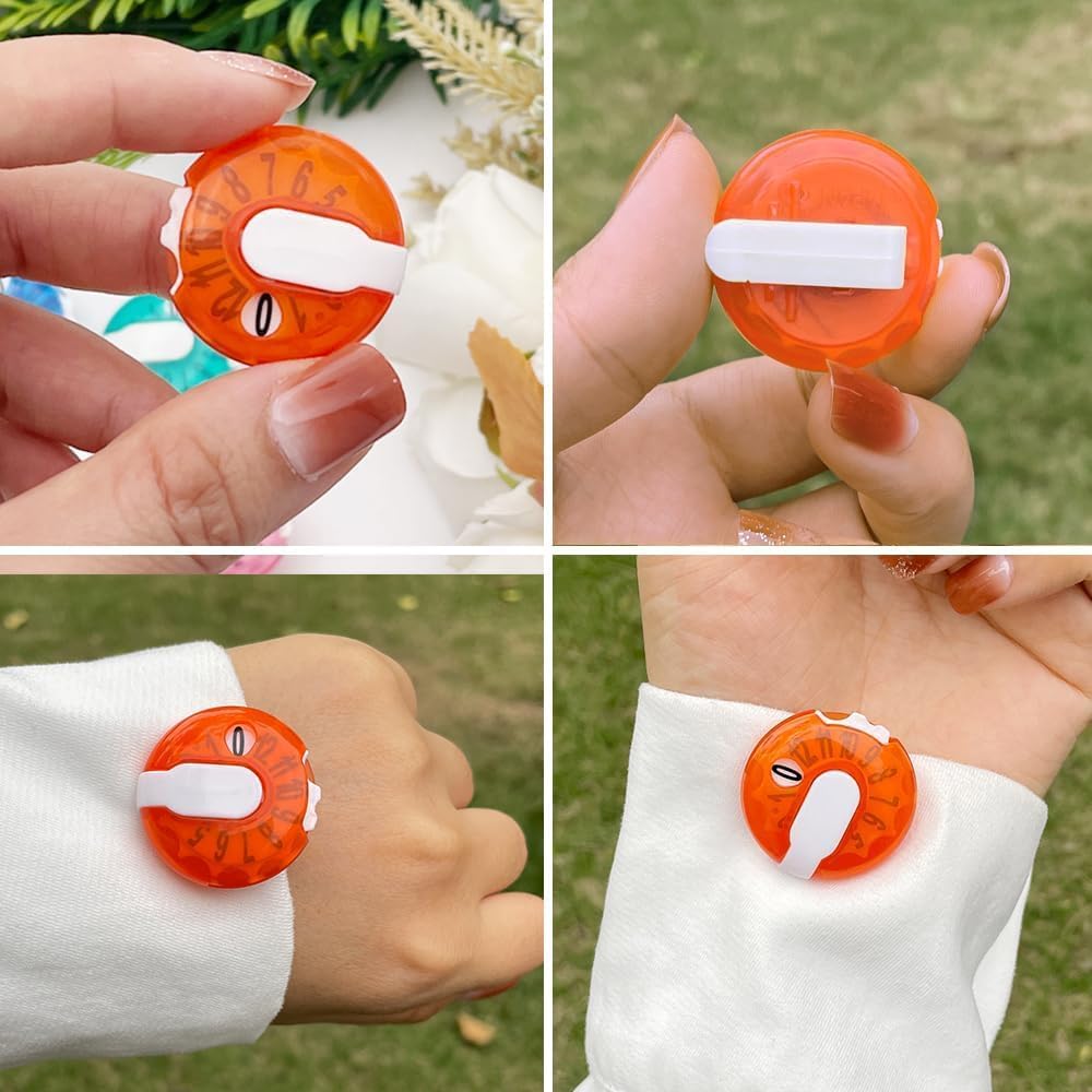 Golf Score Counter Compact Golf Score Tracker Set of 4 Multi-Colored Mini Stroke Counters for Easy Scoring on The Green