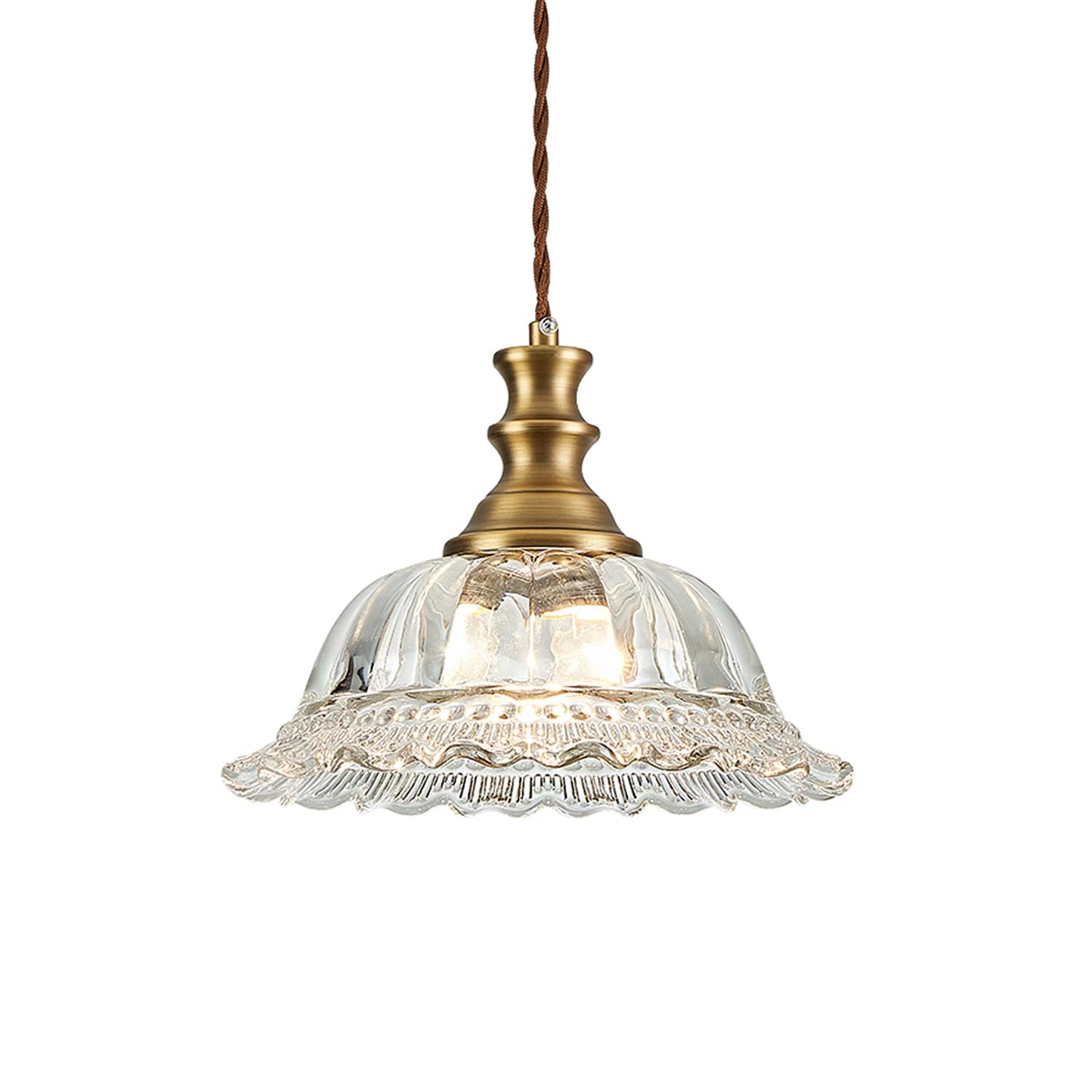 HDDFL Glass Pendant Lights Modern Pendant Lighting Fixtures Hanging Lamp Brushed Finish Hanging Light Fixture for Kitchen Island