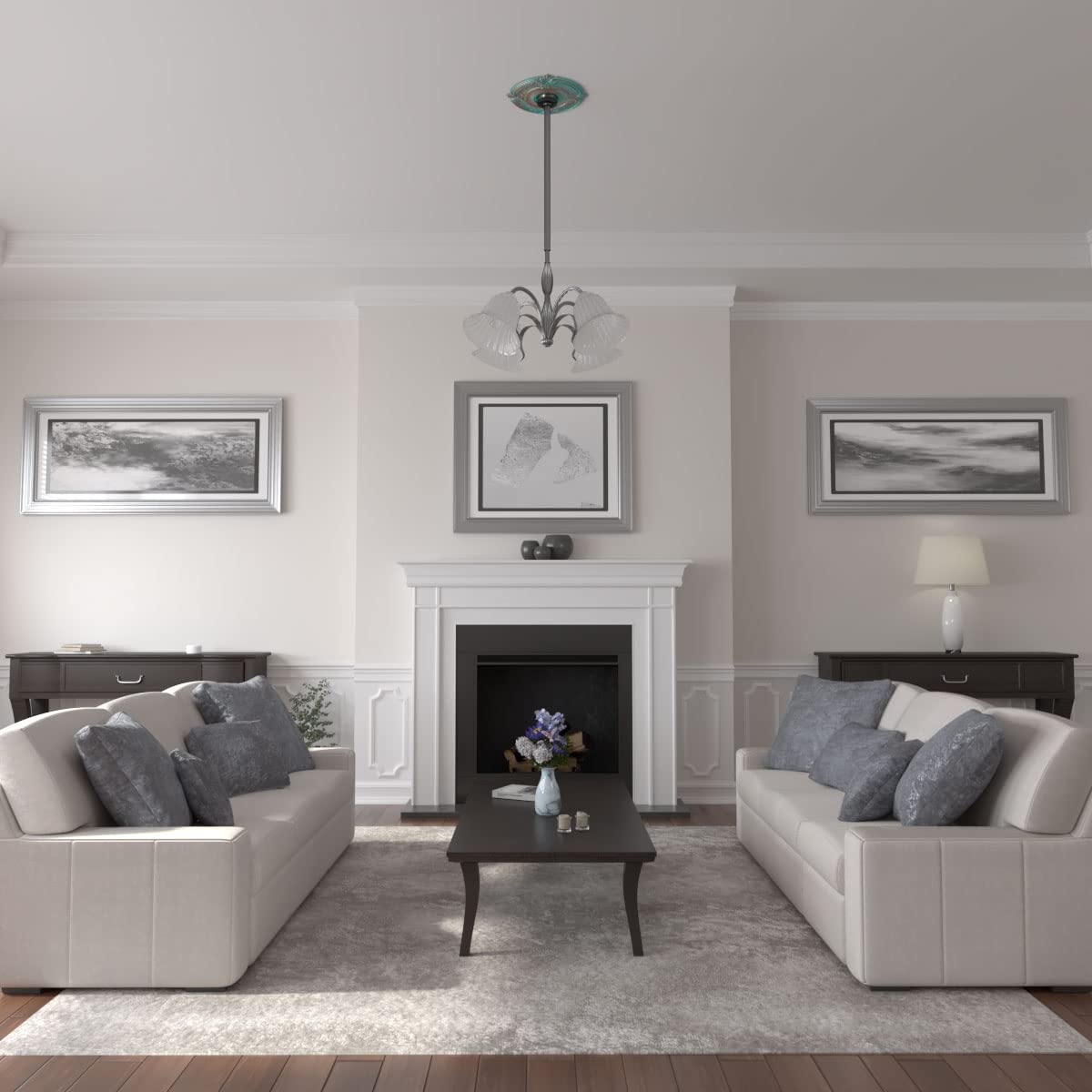 Ekena Millwork Cm18Atcgsdecorative Ceiling Medallions Modeled After Original Historical Patterns & Designs, Copper Green Patina