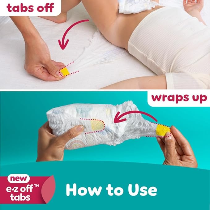 Pampers Swaddlers 360 Pull-On Diapers, Size 7, 84 Count for up to 100% Leakproof Skin Protection and Easy Changes