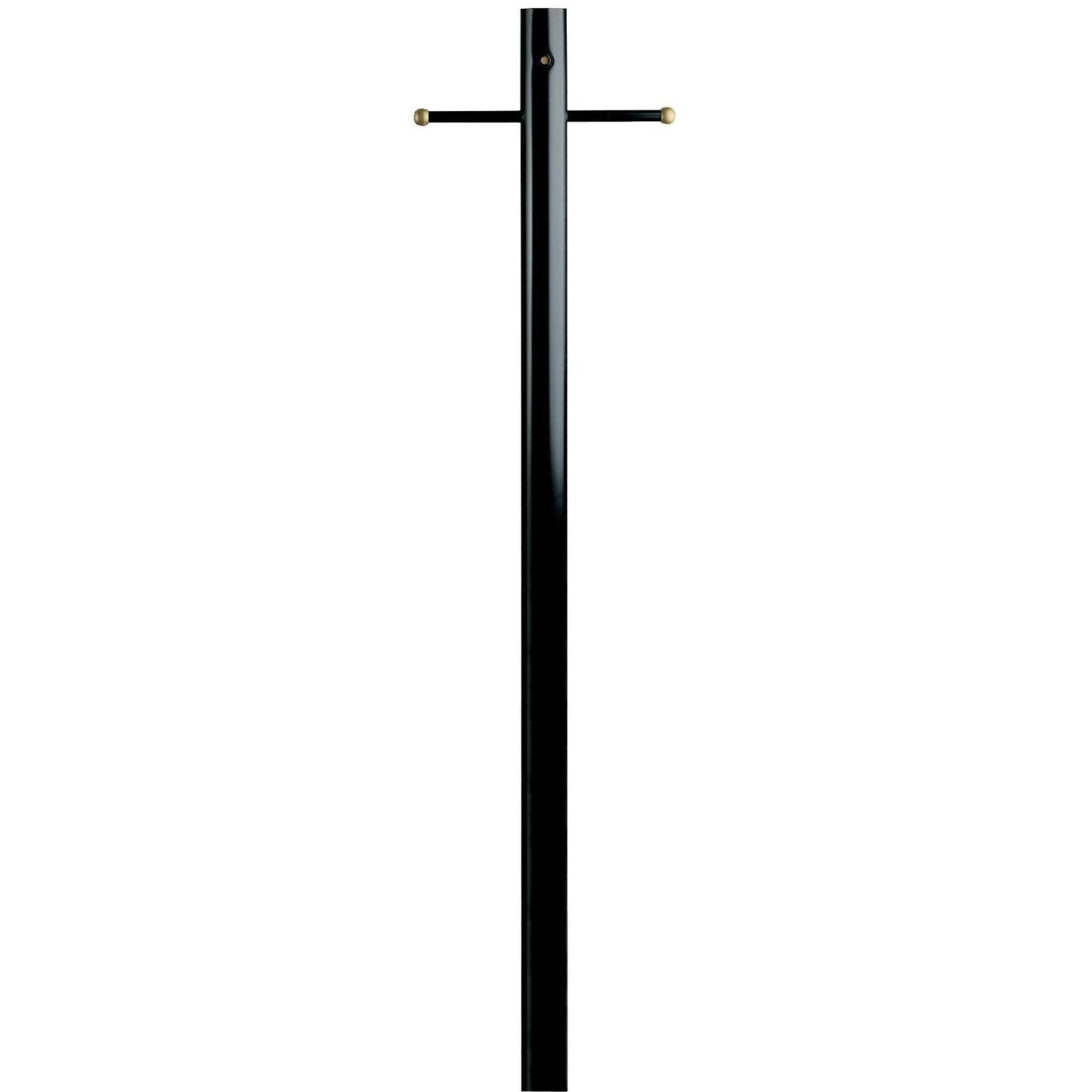 Westinghouse Lantern Post with Ground Outlet, Dusk to Dawn Sensor, Alloy Steel, Model 6695500, Black