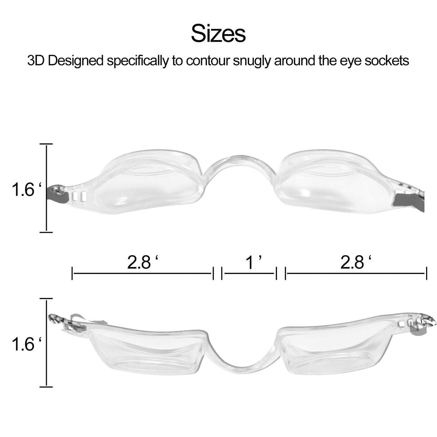 cosycare Dry Eye Relief Moisture Chamber Goggles - Adjustable Night Sleep Eye Protection for Chronic Dry Eyes, Post-LASIK Recovery & Evaporative Tear Relief