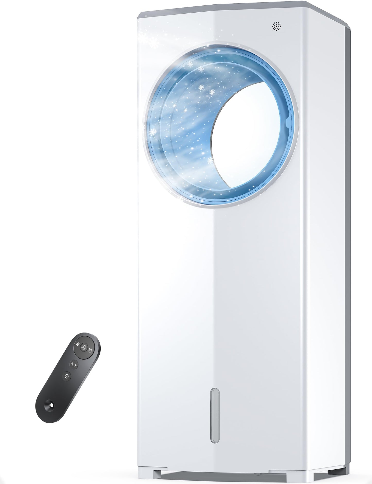 AEROZY BUMAI Windowless Portable Air Conditioner, 26.2 Small Evaporative Air Cooler for Room No Window, 3-Speed Settings, 4 Mode