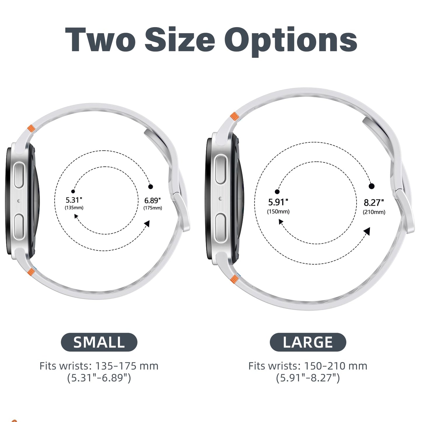 Adorve Sport Band Only Compatible With Galaxy Watch 8 Band, Galaxy Watch 8 Classic Band, Comfortable Breathable Waterproof Silic