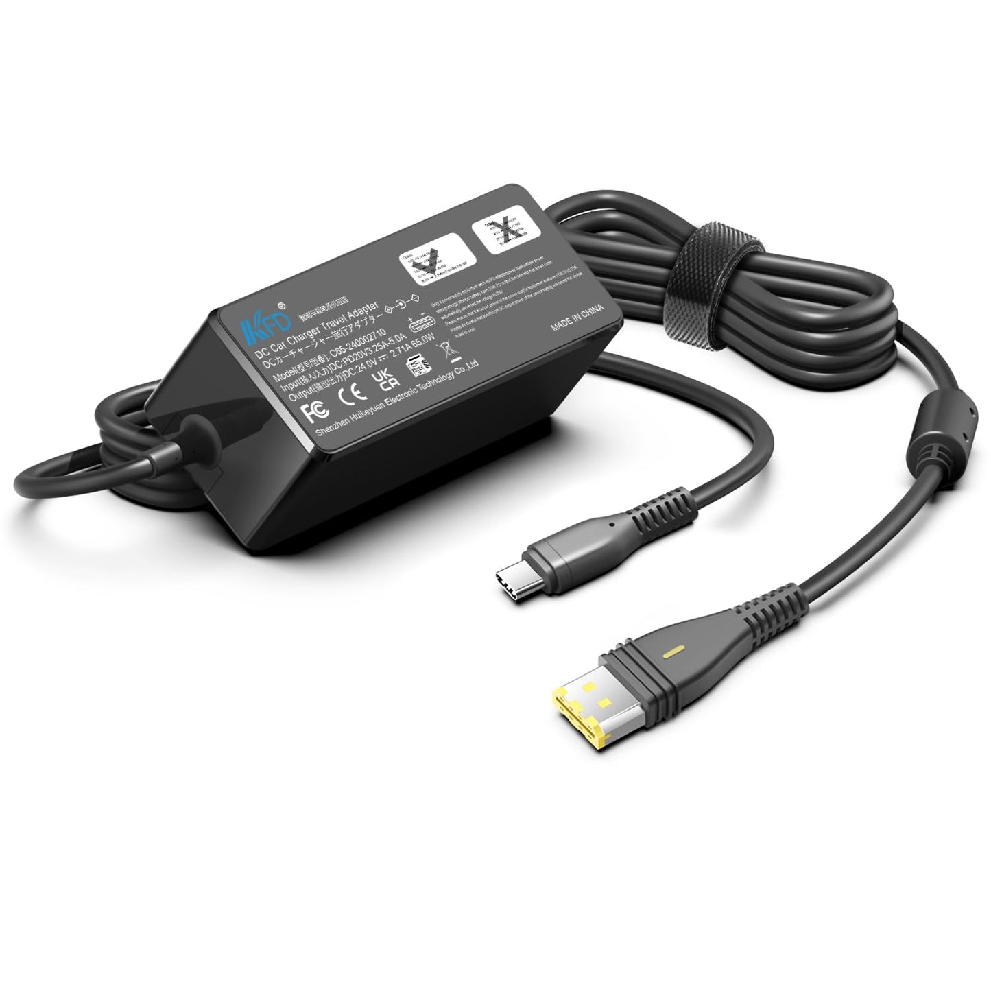 KFD 20V PD USB-C DC Adapter Compatible with Resmed AirSense 11 DC Converter Airsense 11 Supplies 24V 65W AirSense 11 AutoSet Elite CPAP Air11 39205 E1399 S11 CPAP Machines Power Supply Cord