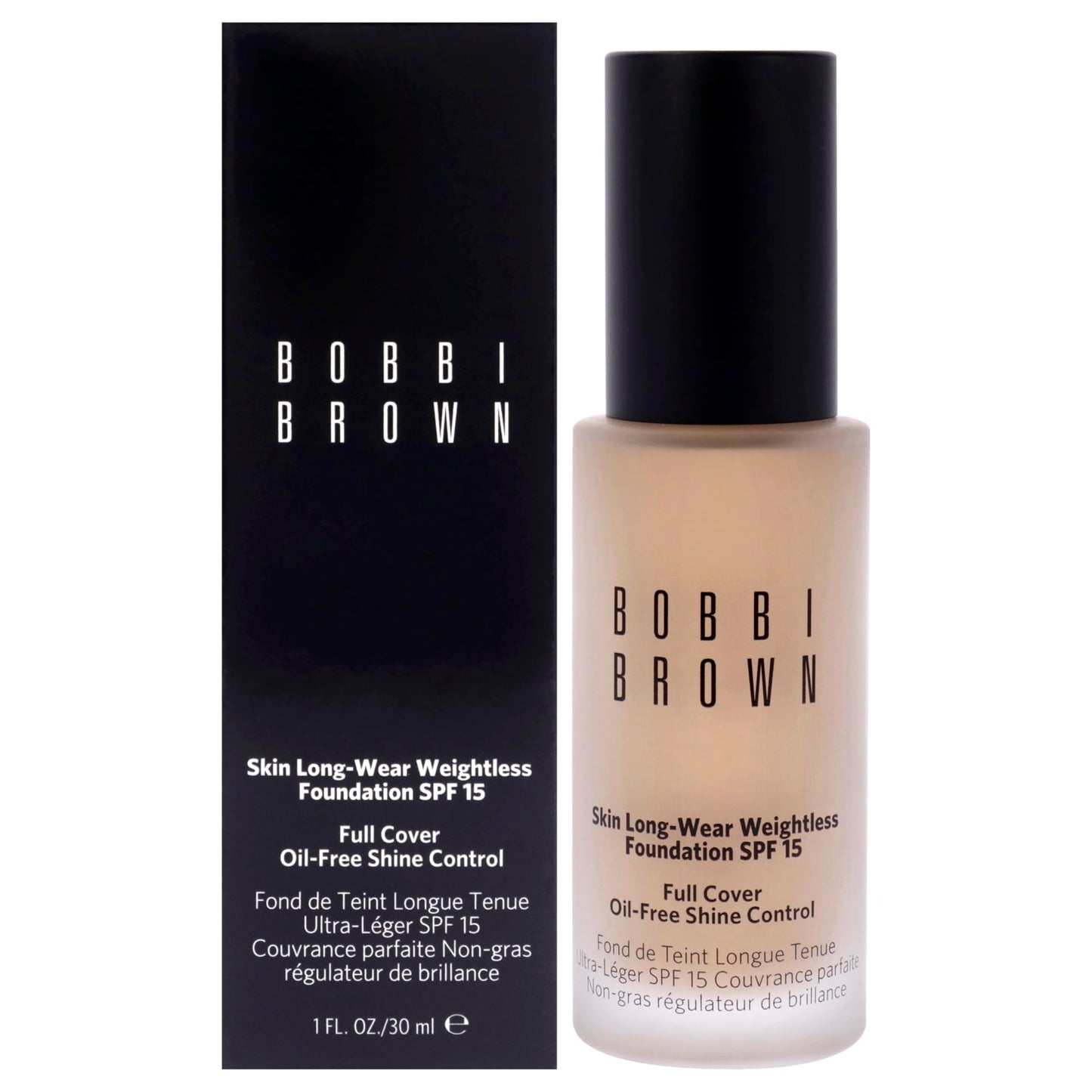 Bobbi Brown Weightless Skin Foundation SPF 15 | Oil-Controlling, 24-Hour Hydrating Foundation, Medium Coverage| Natural Matte Fi