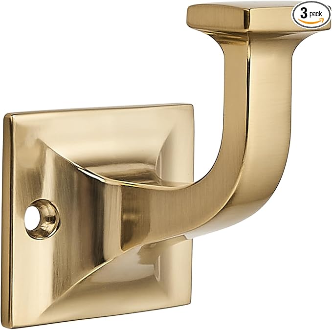 SAILING 3 Pack Coat Hooks - Champagne Bronze Robe Hooks Decorative Wall Hooks for Bathroom Bedroom Kitchen Towel Robe Clothes Cabinet Closet Bathroom Hardware