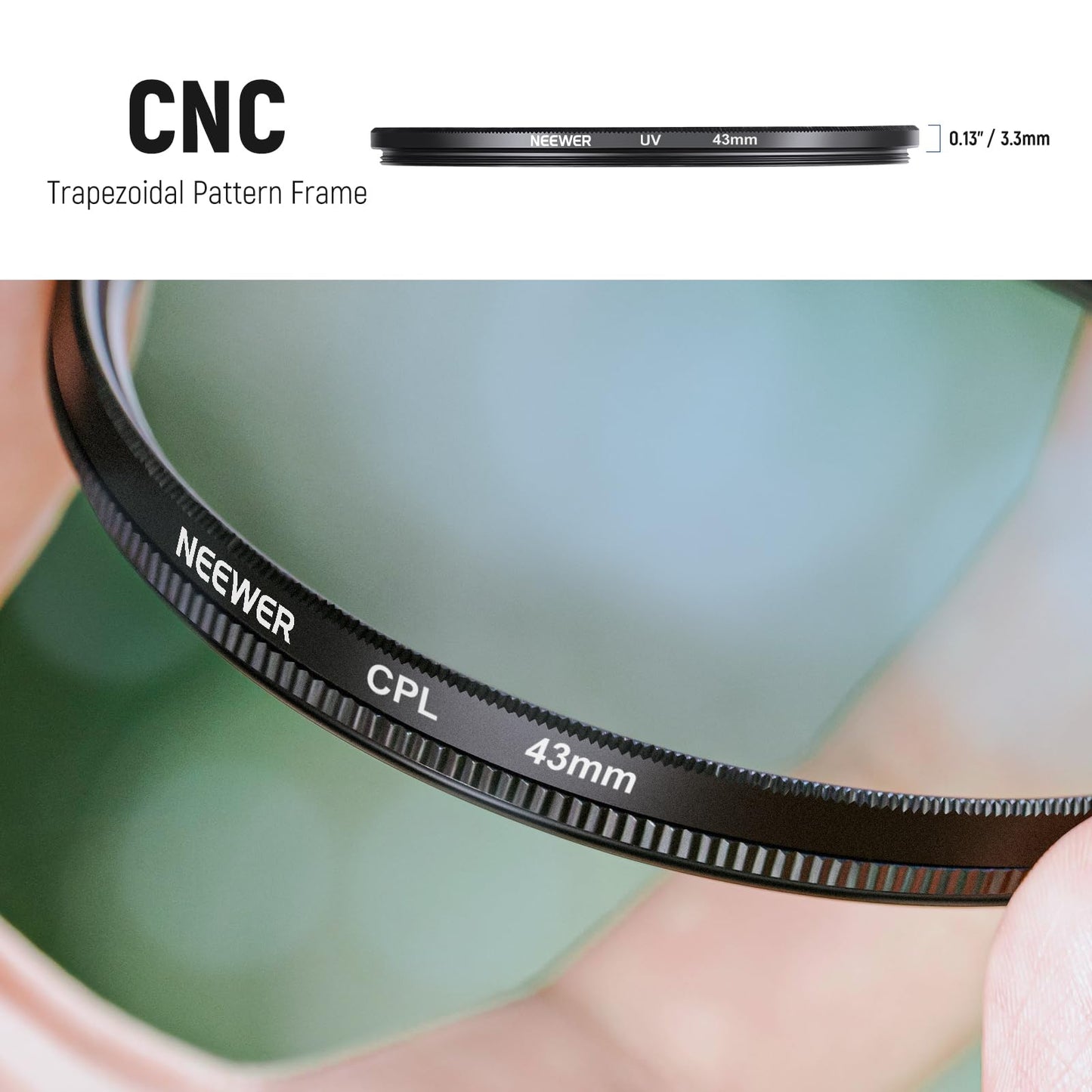 Neewer 43Mm Nd Filter Pack And Lens Accessories, Nd2 Nd4 Nd8 Uv Fld Cpl Filter Kit With Lens Cap
