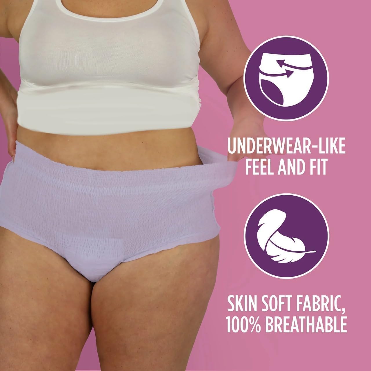 Assurance Women's Maximum Absorbency Incontinence Underwear, XL Size, 72 Count