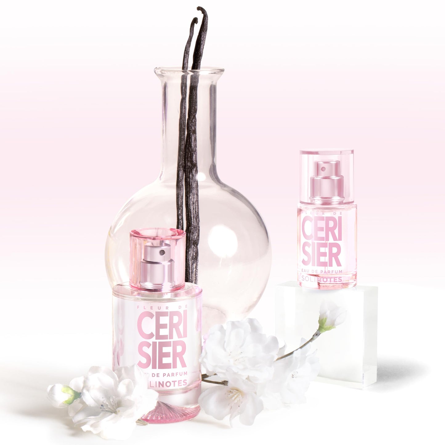 SOLINOTES Cherry Blossom Perfume for Women - Eau De Parfum | Delicate Floral and Soothing Scent - Made in France - Vegan - 0.5 fl.oz