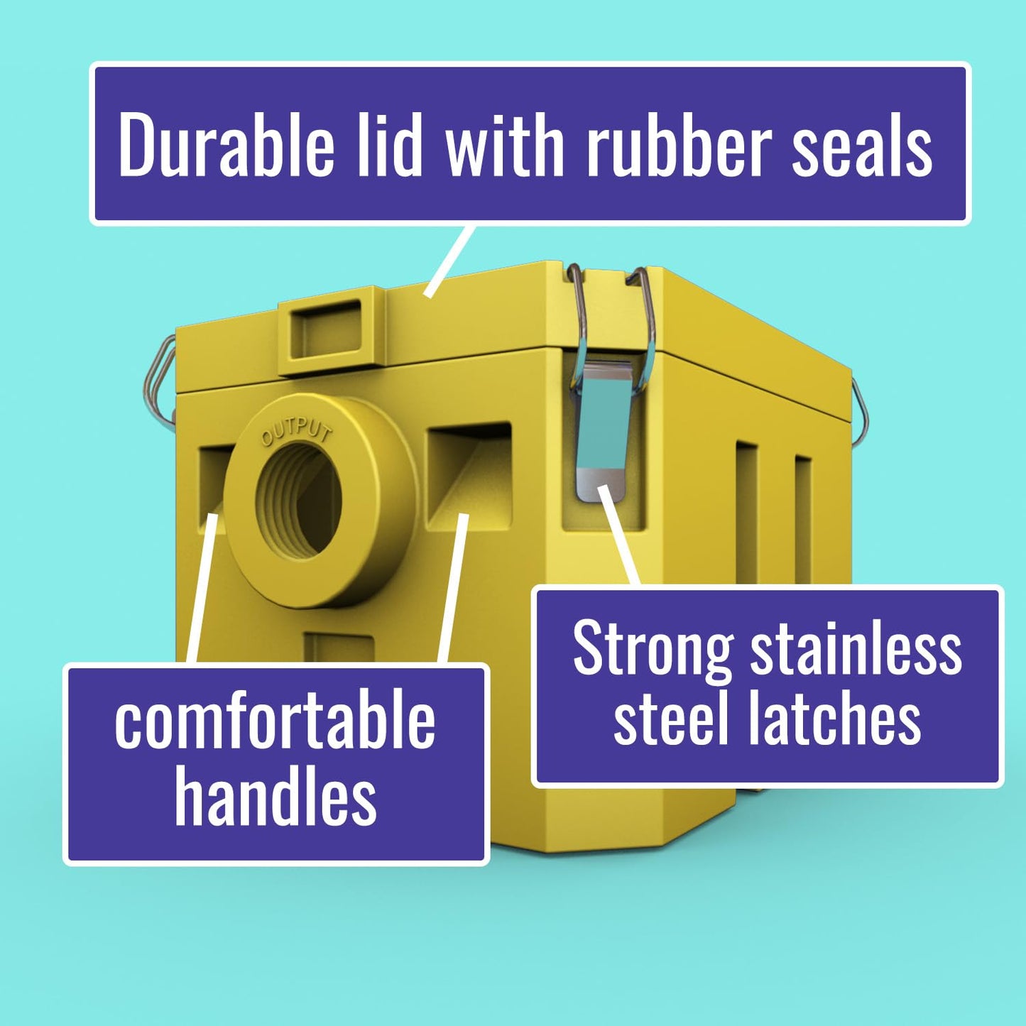 Home Grease Trap plastic 5 GPM Under Sink for Kitchen Sink