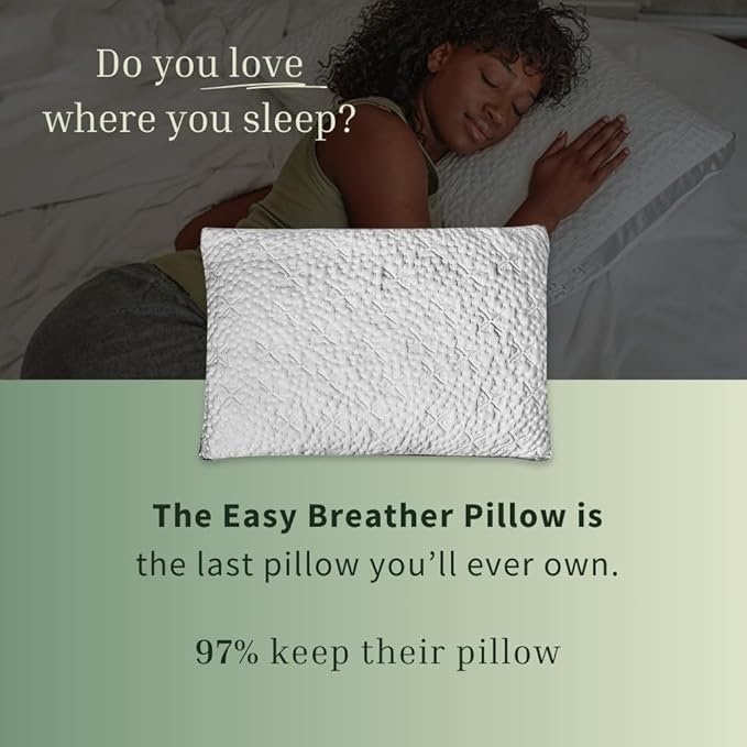 Nest Bedding Easy Breather Memory Foam Pillow Side Sleeper