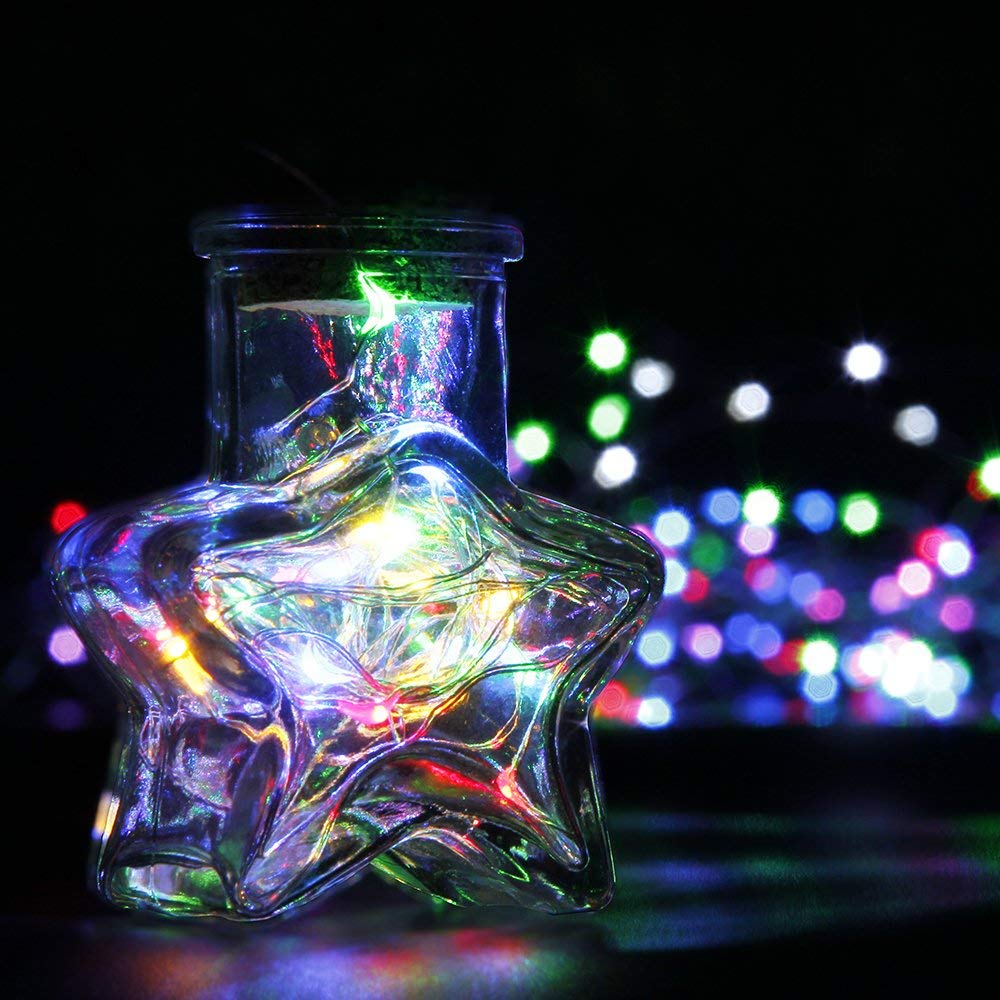 Mumuxi 10Ft Multicolor Led String Lights, 30 Leds, Battery Powered, Waterproof, Indoor/Outdoor Use, Model Fy-2032-004
