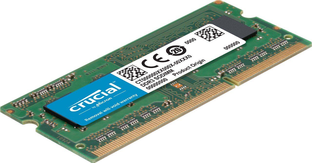 Crucial 8Gb Kit (4Gbx2), 204-Pin Sodimm, Ddr3 Pc3-12800,