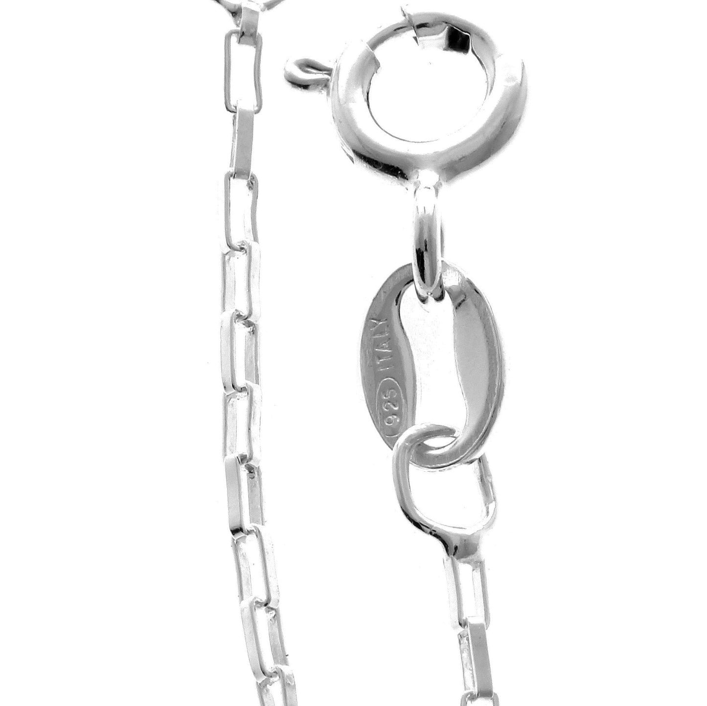 SilverAmber Jewellery UK - 925 Sterling Silver 36 Inch Delicate Italian Box 1 mm Thin Chain Necklace - GCH00336
