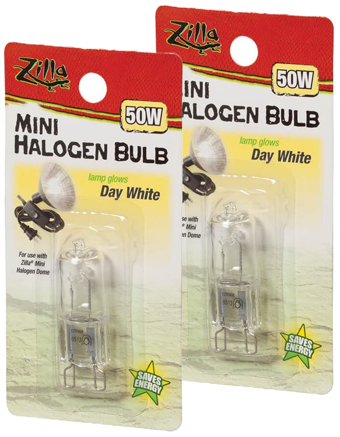 Zilla Lamp Halogen Mini Wh 50W (Pack Of 2)