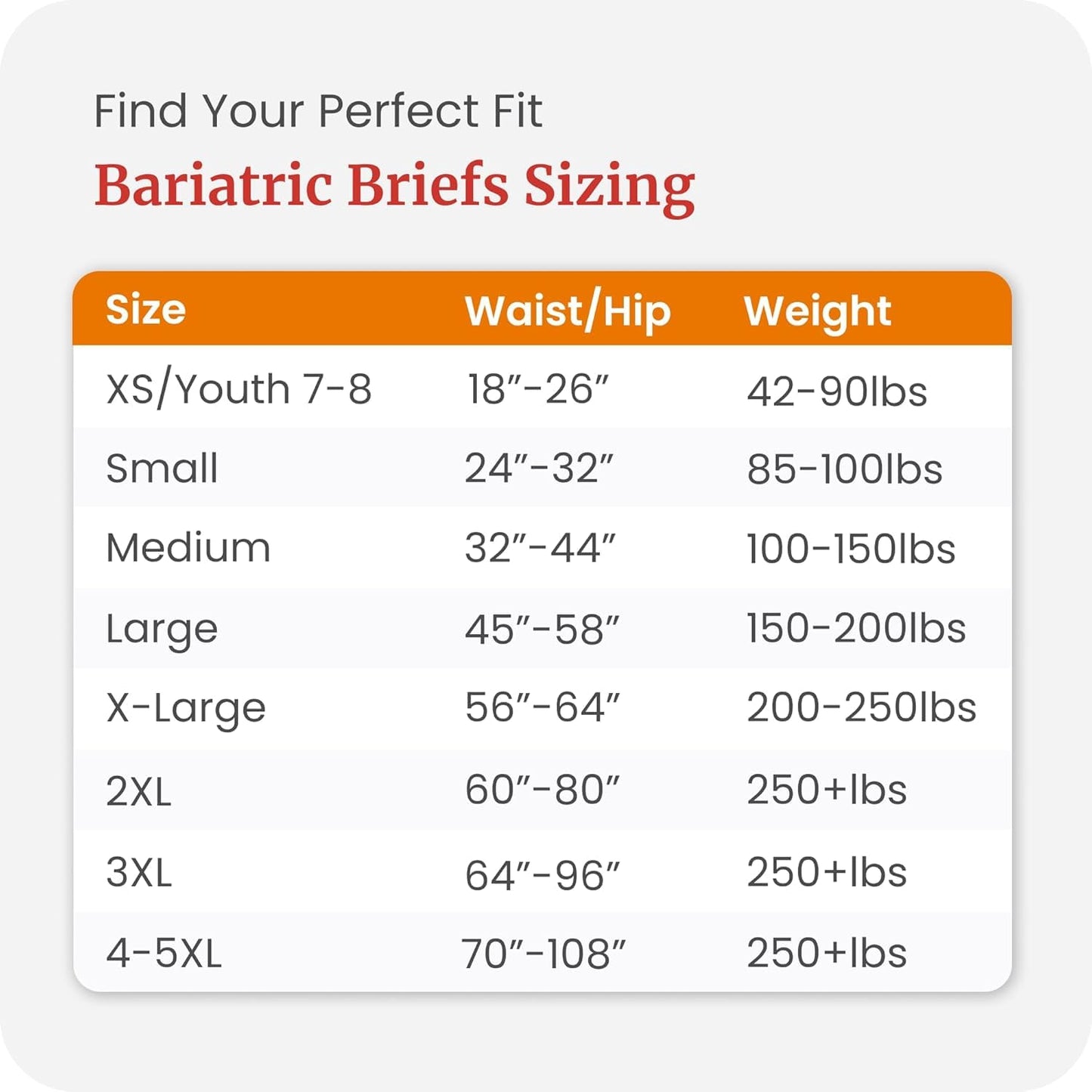 Tranquility AIR-Plus Breathable Bariatric Disposable Briefs - 4XL - 32 ct, White