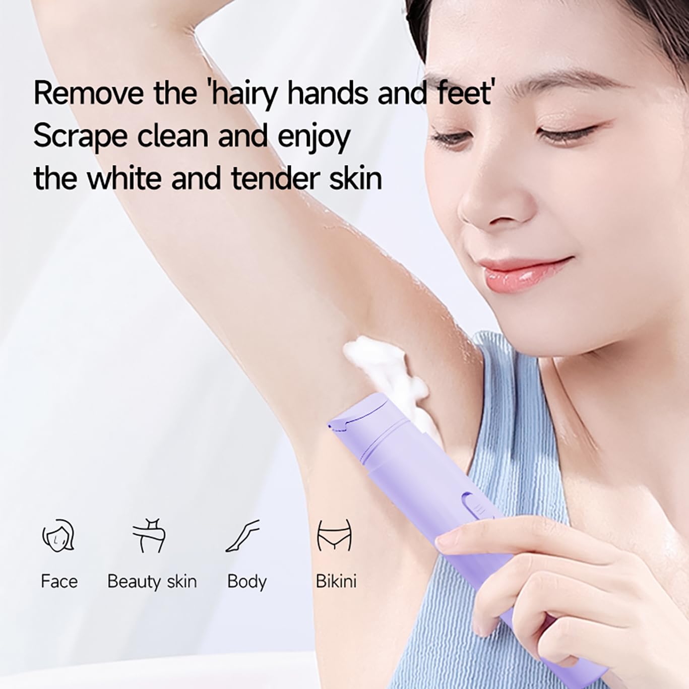 New Pinsliee Electric Razors for Women, Glowhave Double Headed Bikini Trimmer, Body Hair Shaver, Travel Razors for Women, Suitab