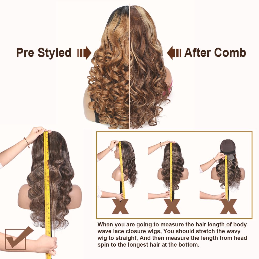 Ombre Lace Front Wigs Human Hair 5x5 Pre Plucked Pre Cut Lace Front Wigs Human Hair 5x5 HD Lace Closure Wigs Human Hair for Wome