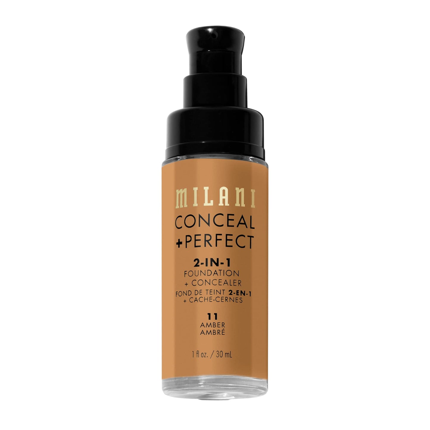 Milani Conceal + Perfect 2-in-1 Foundation + Concealer for a Flawless Complexion, Under Eye Corrector, Cover Redness and Imperfe