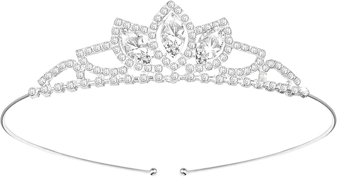 IGMaryBox Rhinestone Birthday Crown Glitter Birthday Sash Set Tiara Sparkling Banner Party Favors