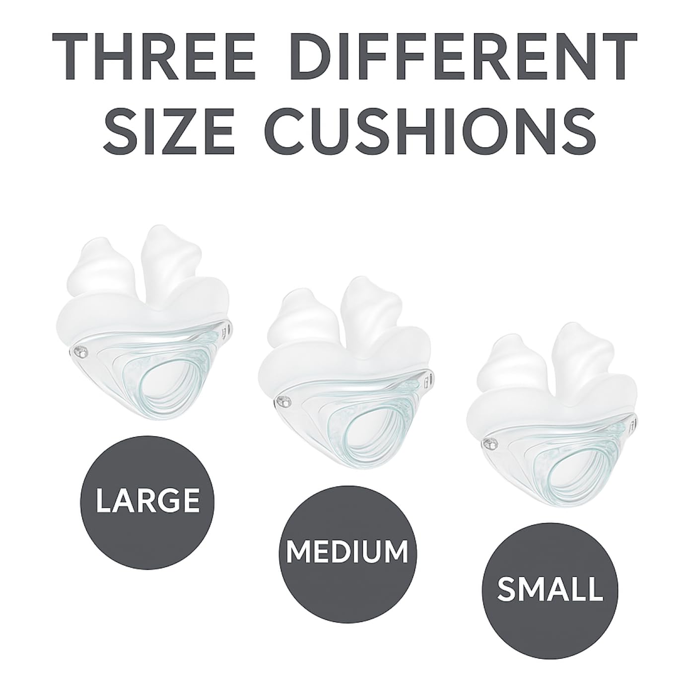 P6 Nasal Pillow Bundle - Comes with 3 Size Cushions - Full Setup Included - Ready to use