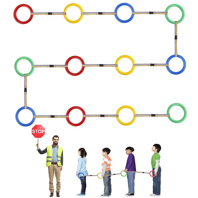 12pcs Toddlers Walking Ropes, Children Detachable Transition Rope Preschool Walking Rope Kids Walking Rope Line for Presch...